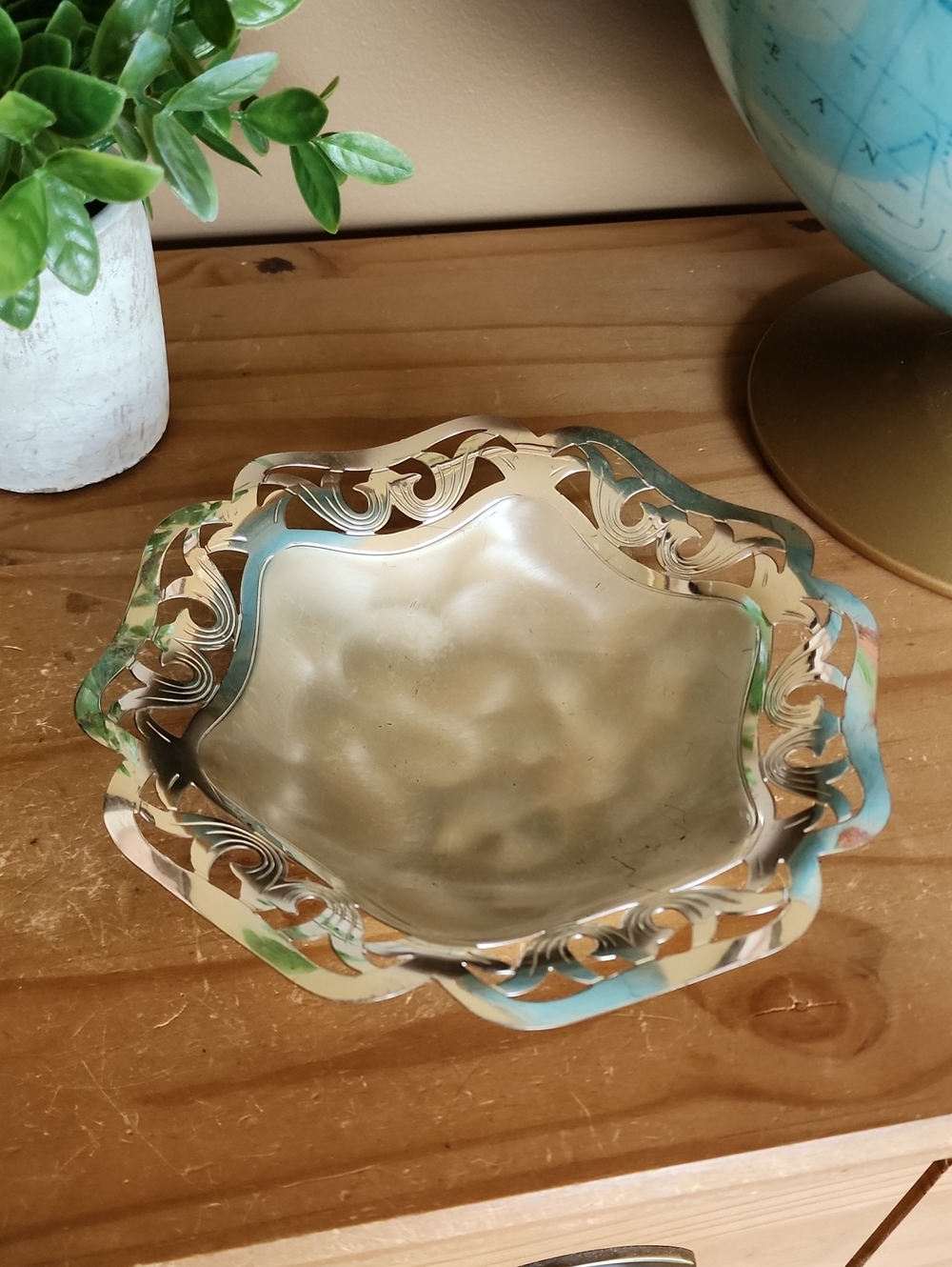 Vintage WMF IKORA Footed Silver Plated Candy Bowl
